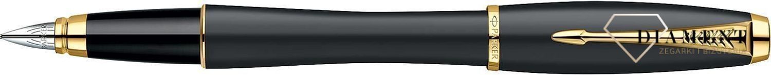 Pióro wieczne Parker Urban Classic Muted Black GT Urban Core Czarno Złoty. Pióro wieczne firmy Parker w czarnym, matowym ze złotymi wykończeniami to idealna propozycja dla kobiety jak i mężczyzny. Pióro  wyposażone w stalówkę ze stali nierdz.jpg